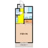 マーガレットスマイル 1Kの間取り