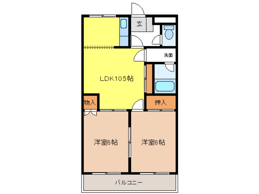 間取図 メゾンドボヌールⅡ