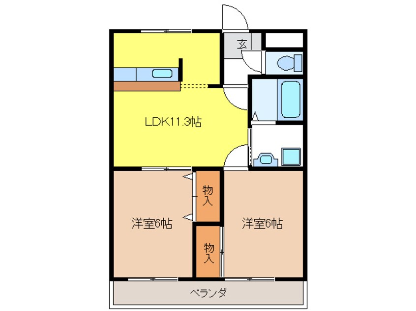 間取図 ロイヤルツイン