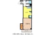 ラフォーレ岐阜 1DKの間取り