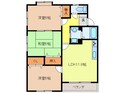 三浦コーポ2000　Ｂの間取図