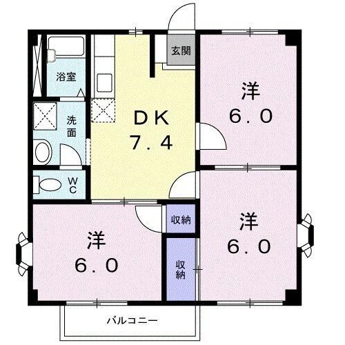 間取り図 ツインハイツＢ