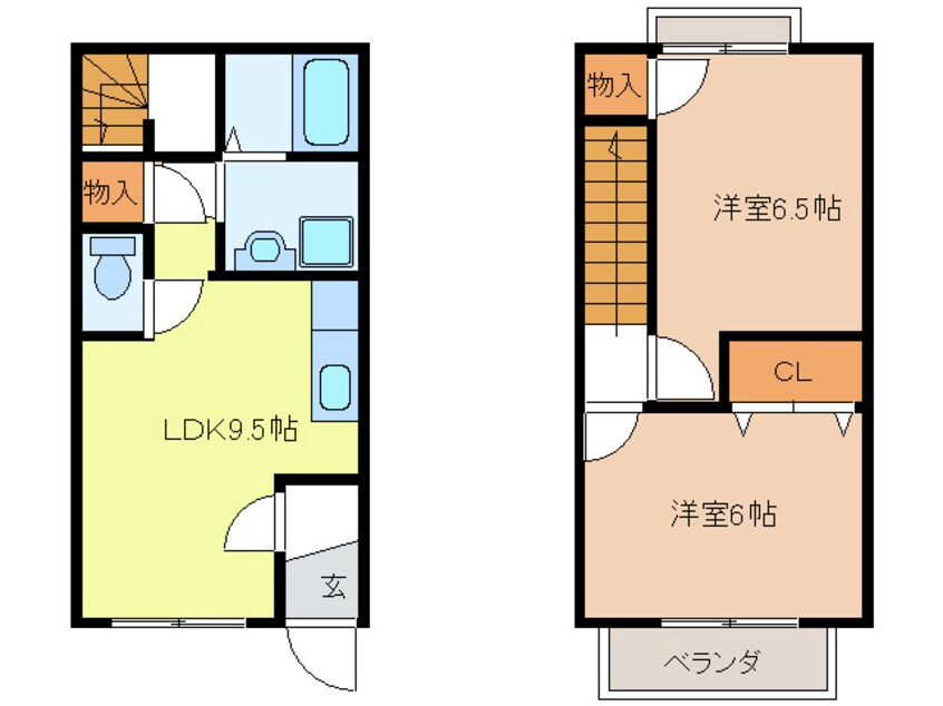 間取図 ブランシェ新粟野