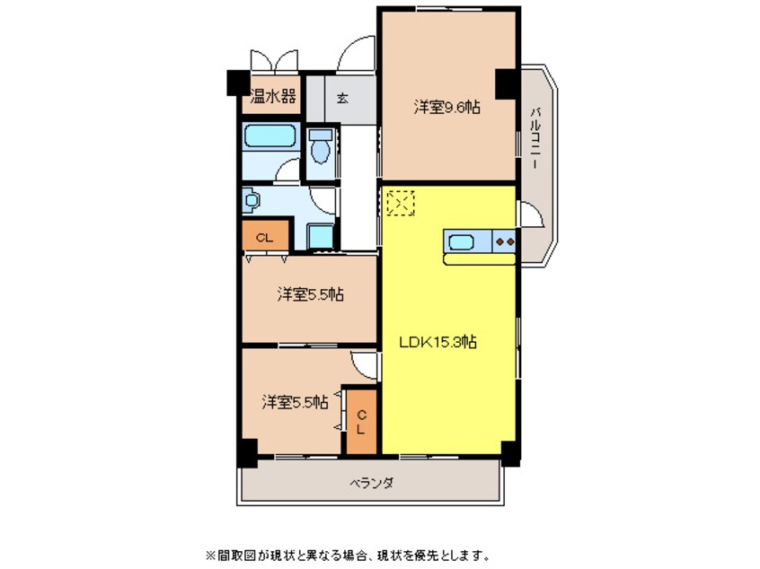 間取図 レジデンスタツミ二番館