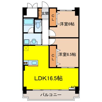 間取図 レジデンスタツミ二番館