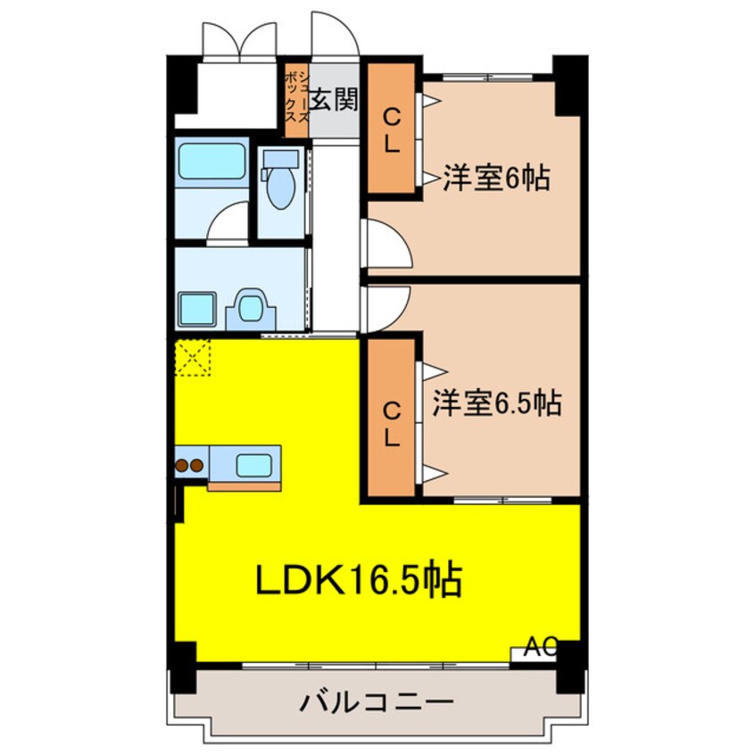 間取図 レジデンスタツミ二番館