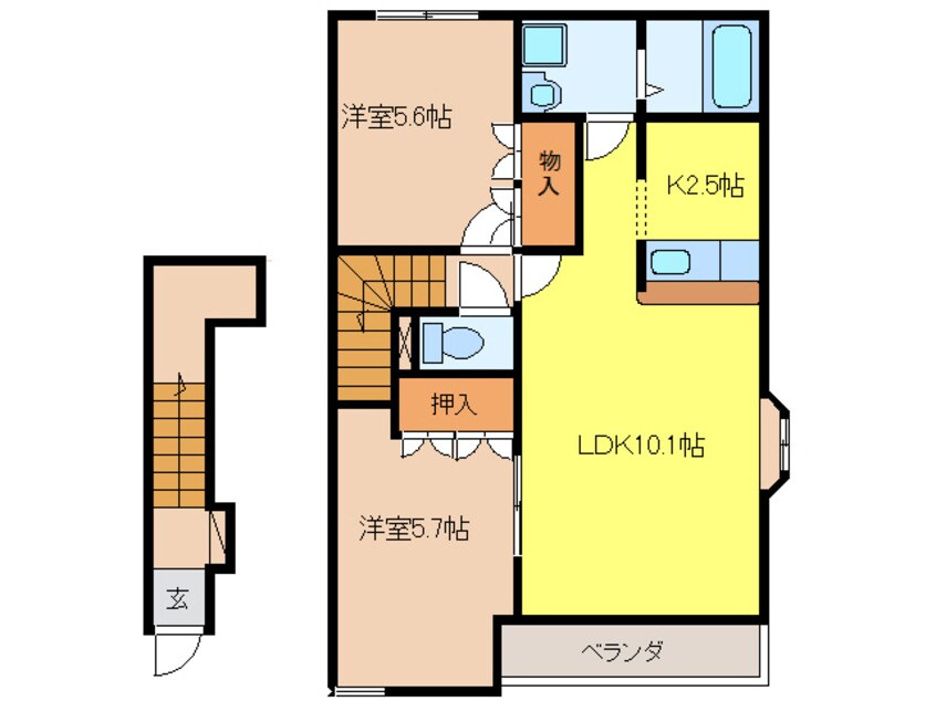 間取図 ピアレスＴ