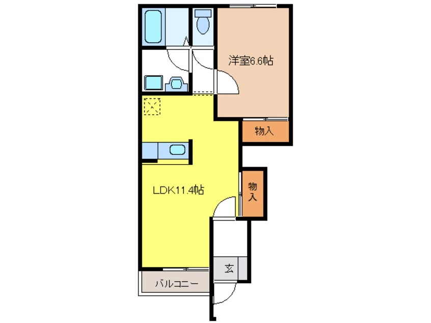 間取図 メゾンセレスト　B