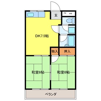 間取図 オクシンシティハイツ