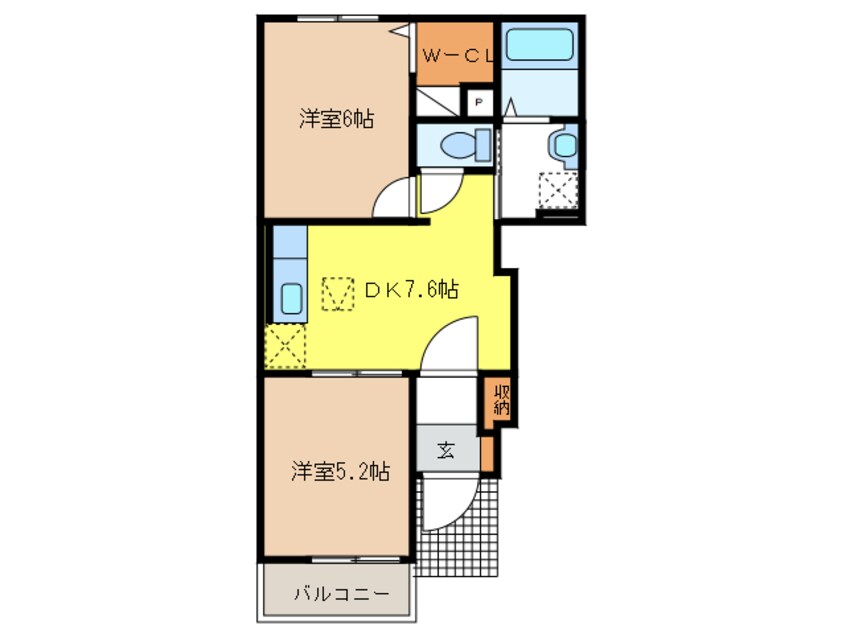 間取図 パークサイドフローレンス