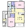 サニーハウス 2LDKの間取り