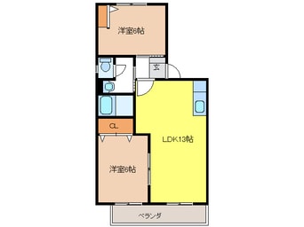 間取図 ファミーユ高桑