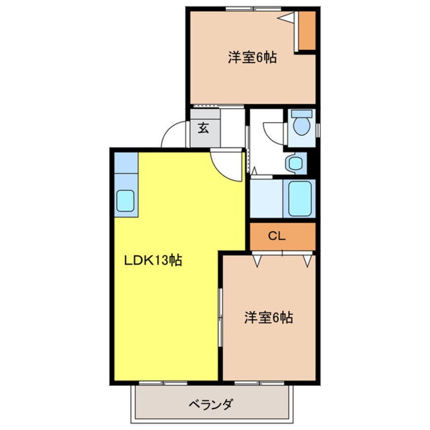 間取図 ファミーユ高桑