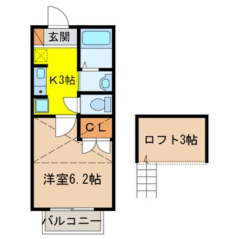 間取図 パルテネール北及　Ｓ