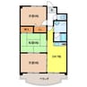アクシス１２ 3DKの間取り