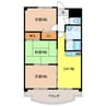 アクシス１２ 3DKの間取り