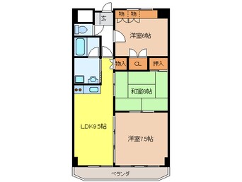 間取図 アクシスヨーロッパ壱番館