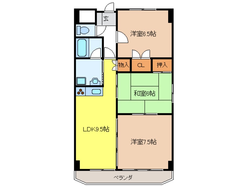 間取図 アクシスヨーロッパ壱番館