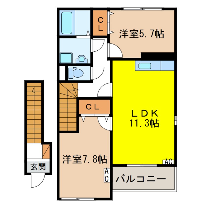 間取図 ローズルミナス