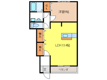 間取図 クレア・ヴィラージュ