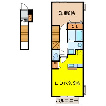 間取図 ティアモⅡ番街