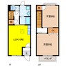 サンビレッジ 2LDKの間取り