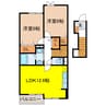 シャルマン・ジョイ 2LDKの間取り