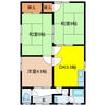 島前戸建 3DKの間取り