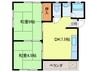 コーポクイーン 2DKの間取り