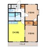 CLOVERマンション 2DKの間取り