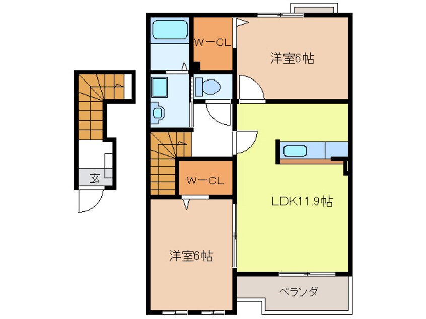 間取図 サンライズⅡ