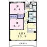 グランシエル 2LDKの間取り