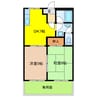 コンフォールＬ 2DKの間取り