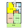 コンフォールＬ 2DKの間取り