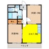 サンシャインヒロＡ 2DKの間取り
