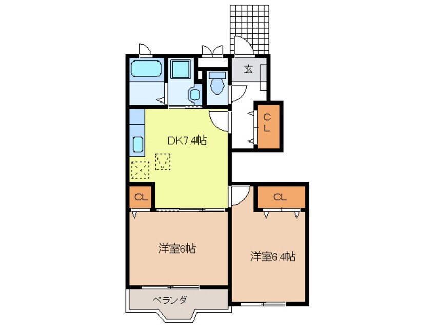 間取図 セレーナＫ　Ⅰ