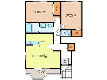 間取図 フィオーレさくらＣ