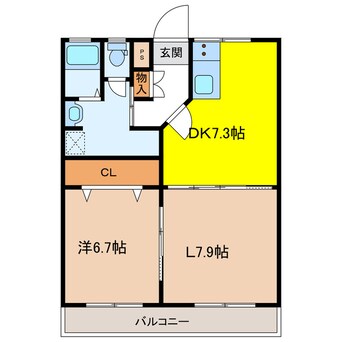 間取図 コーポラス山栄