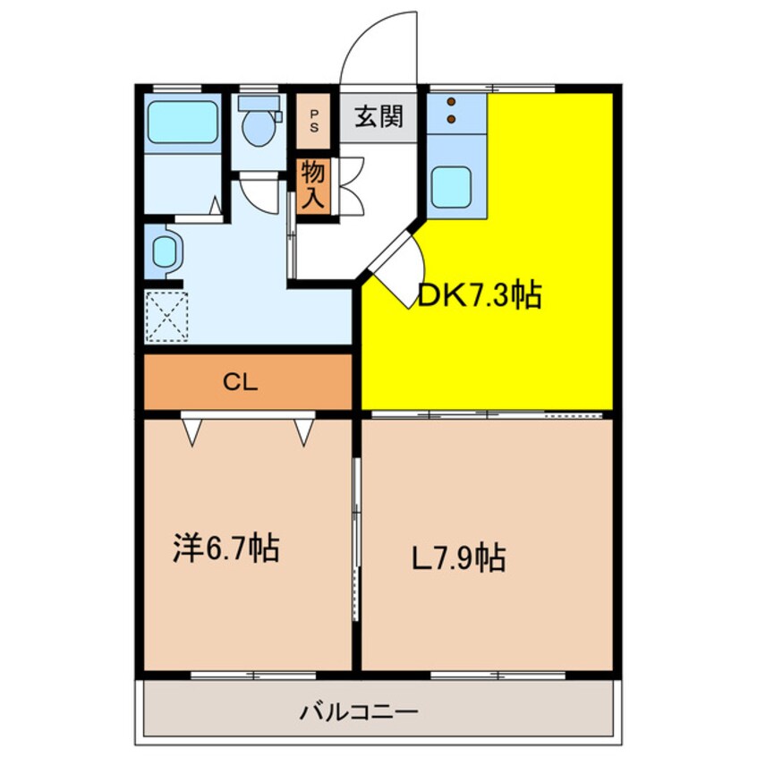 間取図 コーポラス山栄