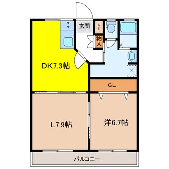 間取図 コーポラス山栄