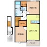 サンロード・T 2LDKの間取り