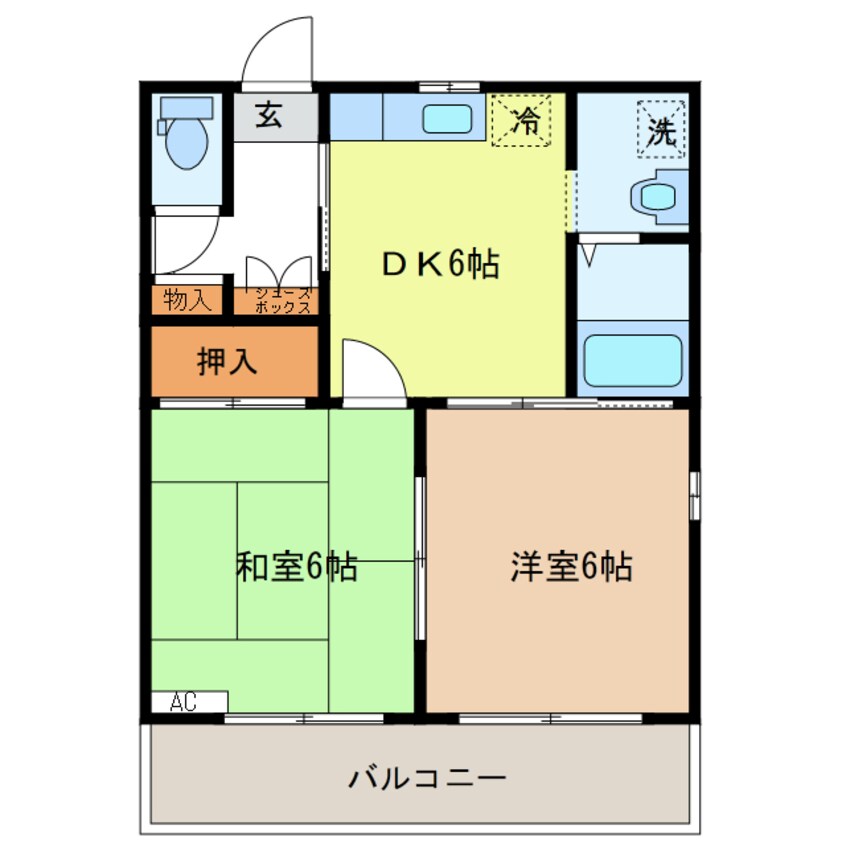 間取図 ヒルサイド天王