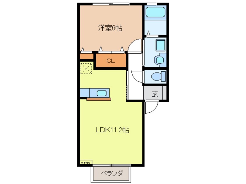 間取図 メルベーユ芝原