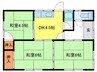 三協足近メゾン 3DKの間取り