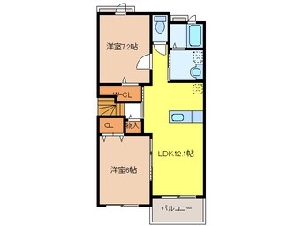 間取図 エスポワール輪之内Ⅱ