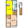 サンメゾン17 2LDKの間取り