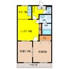 コーポあすかⅠ 2LDKの間取り