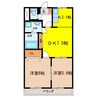 コーポあすかⅠ 2LDKの間取り
