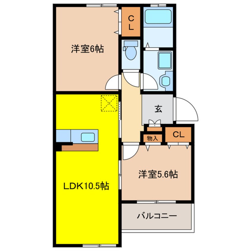 間取図 アスカＡ棟