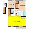 ﾌﾟﾚｼﾞｵ 1LDKの間取り